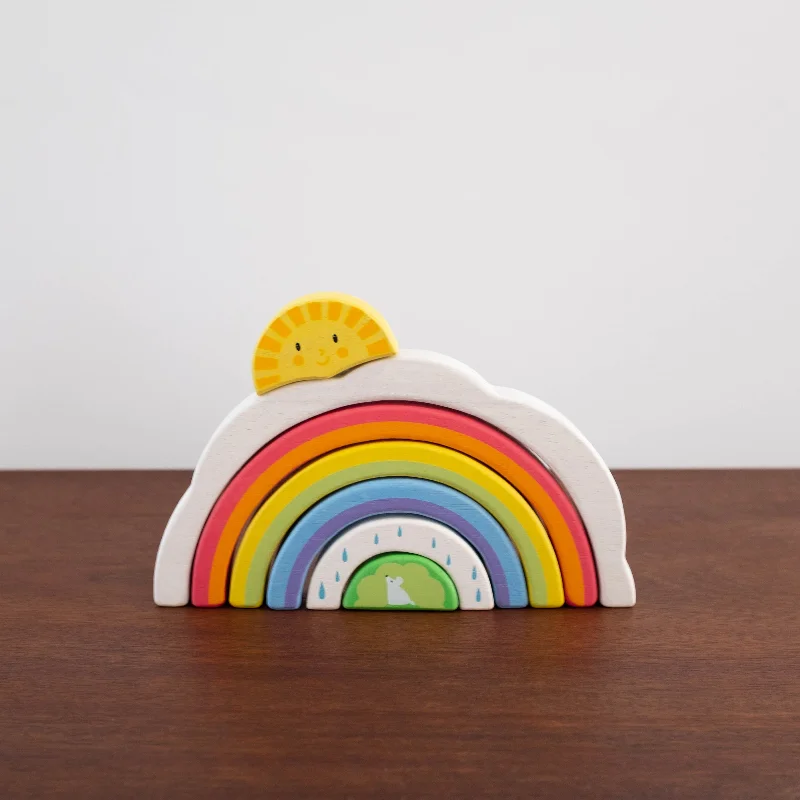 Rainbow Tunnel Puzzle with Sun Toy