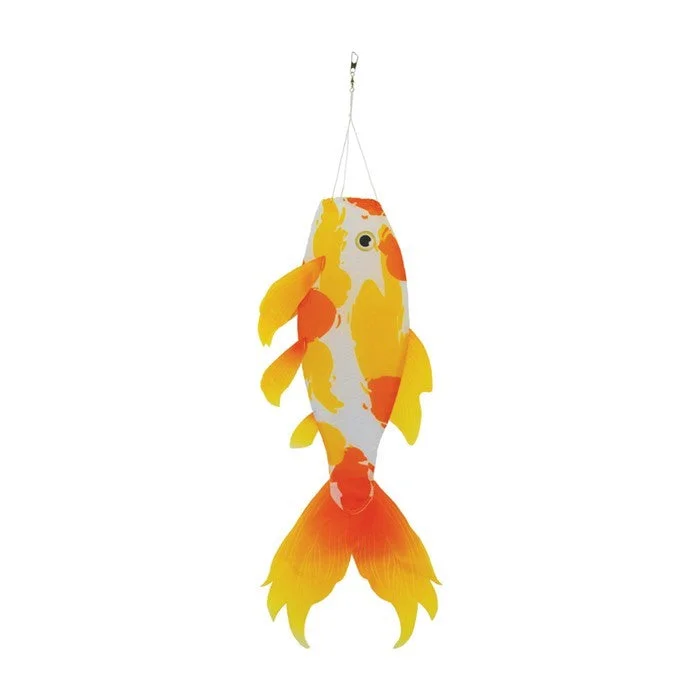 Realistic Yellow Koi 30" Fish Windsock