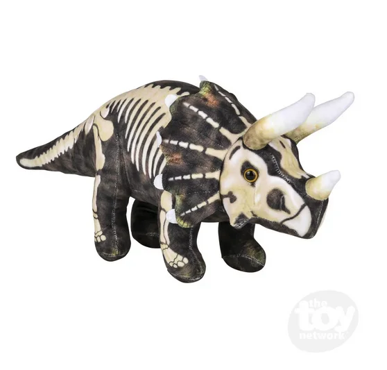 Triceratops Fossil Print Plush