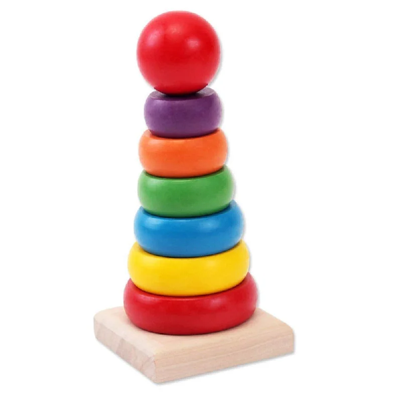 Rainbow Stacking Rings Tower Stack Up Nest Blocks