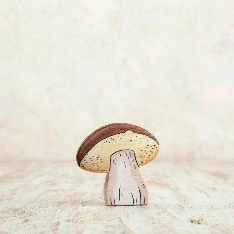 Wooden Caterpillar brown cap mushroom