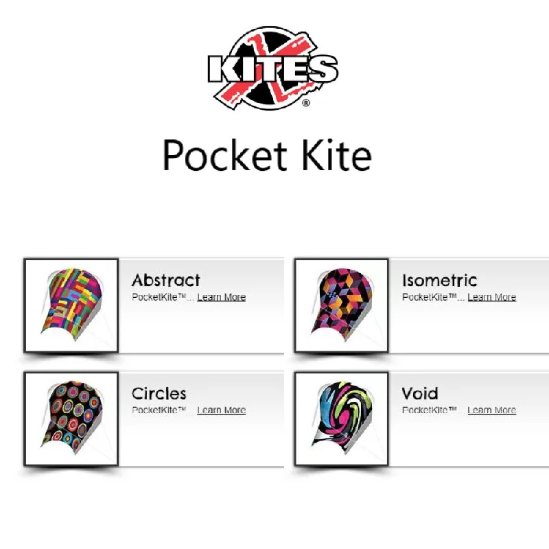 X-Kites Nylon Frameless Pocket Kite - Fun to Fly PocketKite