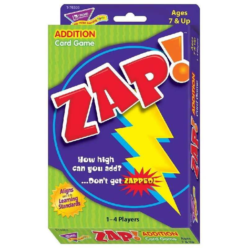 Zap Addition Game by Trend - Math Card Game