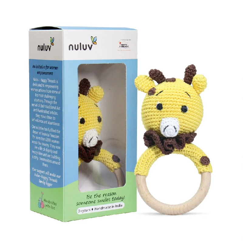 Giraffe Rattle Yellow