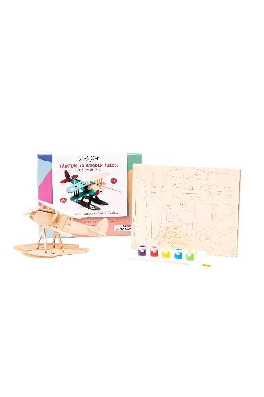 3D Wooden Puzzle Paint Kit: Hydroplane